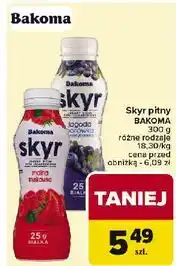 Carrefour Jogurt pitny jagoda-borówka amerykańska Bakoma Skyr oferta