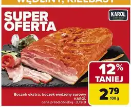 Carrefour Boczek wędzony surowy Karol oferta