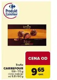 Carrefour Trufle belgijskie noir z mlecznej czekolady nadzieniem truflowym Lemaitre oferta