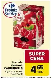 Carrefour Herbatka malina i hibiskus Carrefour Extra oferta