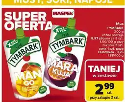 Carrefour Mus mango-jabłko-banan-brzoskwinia Tymbark oferta