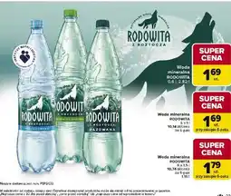 Carrefour Woda delikatnie gazowana Rodowita Z Roztocza oferta