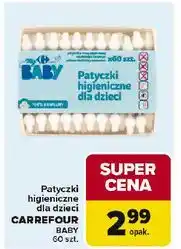 Carrefour Patyczki higieniczne dla dzieci Carrefour Baby oferta