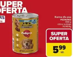 Carrefour Karma dla psa 3 rodzaje drobiu Pedigree oferta