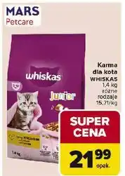 Carrefour Karma dla kota z kurczakiem Whiskas Junior oferta
