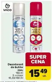 Carrefour Dezodorant do butów sportowych z jonami srebra 2w1 Emu oferta