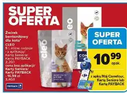 Carrefour Żwirek dla kota compact Cleo oferta