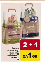Carrefour Żwirek drewniany peletowy Animax Pets oferta