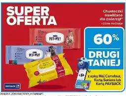 Carrefour Chusteczki dla zwierząt morela i papaja oferta