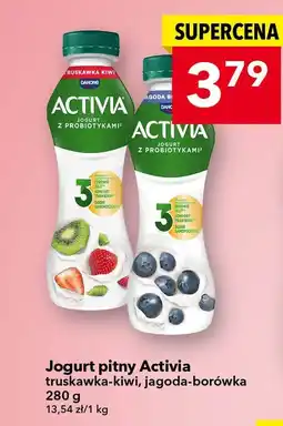 Lewiatan Jogurt pitny Activia truskawka-kiwi, jagoda-borówka oferta