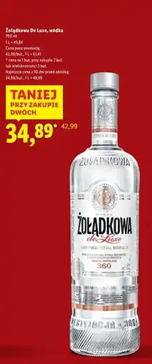 Lidl ŻOŁĄDKOWA DE LUXE Wódka oferta