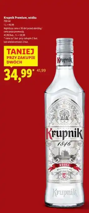 Lidl KRUPNIK PREMIUM Wódka oferta