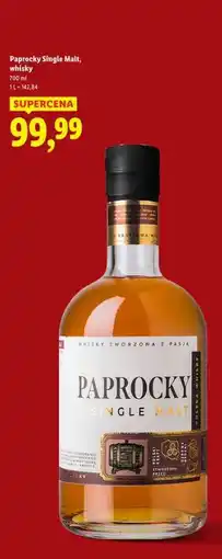 Lidl Paprocky Single Malt, whisky oferta
