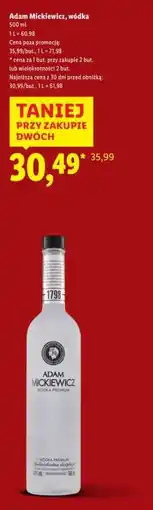 Lidl ADAM MICKIEWICZ Wódka oferta