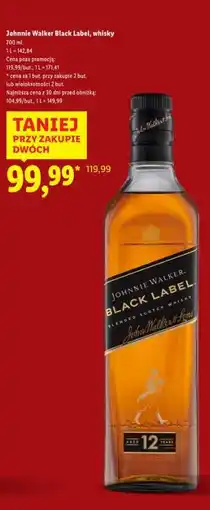 Lidl JOHNNIE WALKER BLACK LABEL Whisky oferta