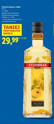 Lidl Stumbras Quince, wódka oferta
