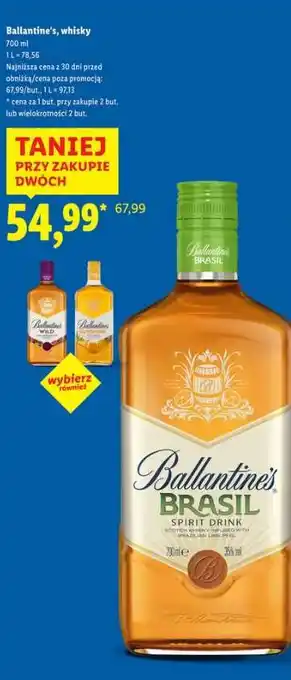 Lidl Ballantine's Brasil Spirit Drink oferta
