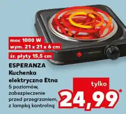 Kaufland ESPERANZA Kuchenka elektryczna Etna oferta