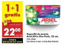 Biedronka Ariel All in One Pods, 22 szt oferta