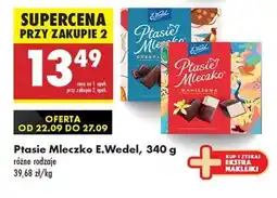 Biedronka PTASIE MLECZKO E.WEDEL, 340 G oferta