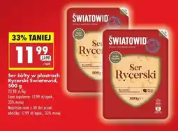 Biedronka Ser żółty w plastrach Rycerski Światowid, 500 g oferta