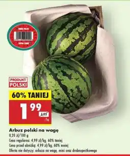 Biedronka Arbuz polski na wage oferta