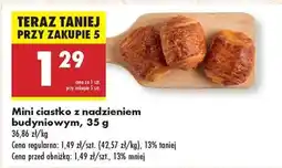Biedronka Mini ciastko z nadzieniem budyniowym, 35 g oferta