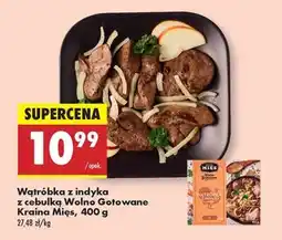 Biedronka Wątróbka z indyka z cebulką Wolno Gotowane Kraina Mięs 400 g oferta