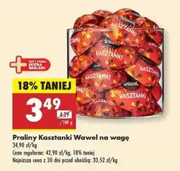 Biedronka Praliny Kasztanki Wawel na wagę oferta