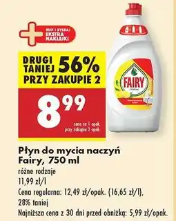 Biedronka Płyn do mycia naczyń Fairy, 750 ml oferta
