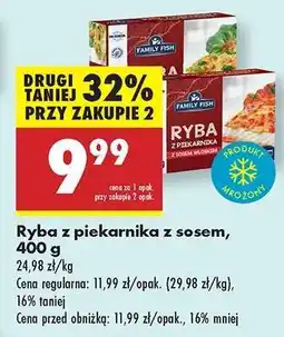 Biedronka Ryba z piekarnika z sosem, 400 g oferta