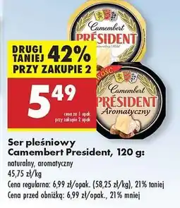 Biedronka Camembert President oferta