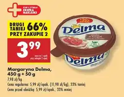 Biedronka Margaryna Delma, 450 g + 50 g oferta
