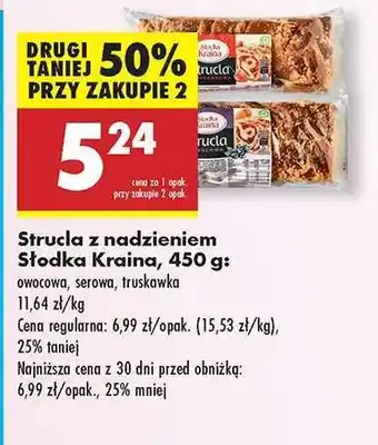 Biedronka Strucla z nadzieniem Słodka Kraina 450 g oferta