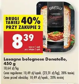 Biedronka Lasagne bolognese Donatello, 450 g oferta