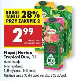 Biedronka Napój Hortex Tropical Duo, 1 l oferta