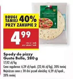 Biedronka Spody do pizzy Gusto Bello, 280 g oferta