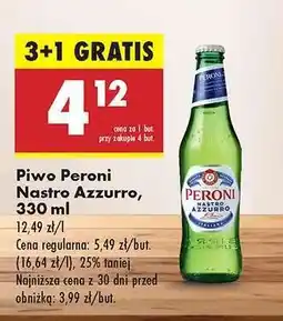 Biedronka Piwo Peroni Nastro Azzurro, 330 ml oferta