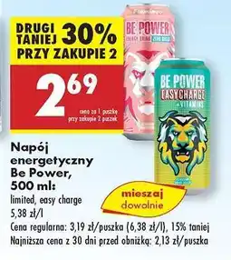 Biedronka Napój energetyczny Be Power, 500 ml oferta