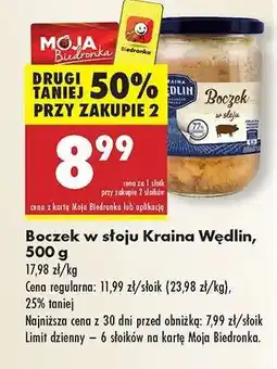 Biedronka Boczek w słoju Kraina Wędlin, 500 g oferta