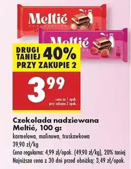 Biedronka Czekolada nadziewana Meltie, 100 g oferta