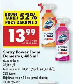 Biedronka Spray Power Foam Domestos, 435 ml oferta