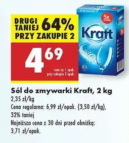 Biedronka Sól do zmywarki Kraft 2 kg oferta
