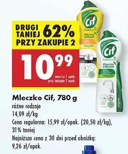 Biedronka Mleczko Cif, 780 g oferta
