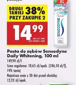 Biedronka PASTA DO ZĘBÓW SENSODYNE DAILY WHITENING, 100 ML oferta