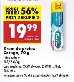 Biedronka Krem do protez Corega , 70 g oferta