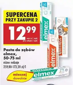 Biedronka Pasta do zębów elmex, 50/75 ml oferta