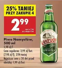 Biedronka Piwo Namysłów, 500 ml oferta