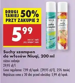 Biedronka Suchy szampon do włosów Niuqi 200 ml oferta