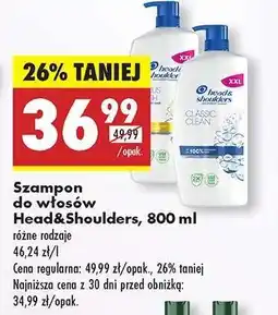 Biedronka Szampon do włosów Head&Shoulders, 800 ml oferta